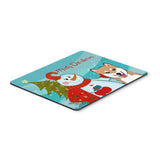 Caroline'S Treasures Snowman With Shiba Inu Mouse Pad, Hot Pad Or Trivet, Multicolor (Bb1845Mp)