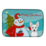 Caroline'S Treasures Bb1846Ddm Dish Drying Mat, 14 X 21, Snowman