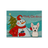 Caroline'S Treasures Bb1846Plmt Snowman With Westie Fabric Placemat, Multicolor