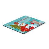 Caroline'S Treasures Snowman With Yorkie Puppy Mouse Pad, Hot Pad Or Trivet, Multicolor (Bb1852Mp)