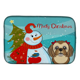 Caroline'S Treasures Bb1869Ddm Dish Drying Mat, 14 X 21, Snowman