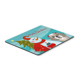 Caroline'S Treasures Snowman With Gray Silver Shih Tzu Mouse Pad, Hot Pad Or Trivet, Multicolor (Bb1870Mp)