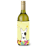 Caroline'S Treasures Bb1891Literk Bull Terrier Easter Egg Hunt Wine Bottle Hugger Koozie, 750Ml, Multicolor