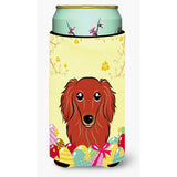 Caroline'S Treasures Bb1896Tbc Longhair Red Dachshund Easter Egg Hunt Tall Boy Hugger Koozie, Multicolor