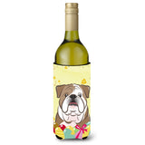 Caroline'S Treasures Bb1901Literk English Bulldog Easter Egg Hunt Wine Bottle Hugger Koozie, 750Ml, Multicolor