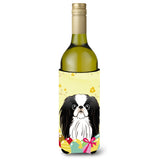 Caroline'S Treasures Bb1912Literk Japanese Chin Easter Egg Hunt Wine Bottle Hugger Koozie, 750Ml, Multicolor