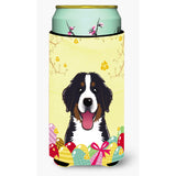 Caroline'S Treasures Bb1919Tbc Bernese Mountain Dog Easter Egg Hunt Tall Boy Hugger Koozie, Multicolor