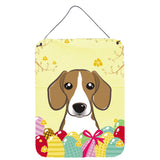 Caroline'S Treasures Beagle Easter Egg Hunt Wall Or Door Hanging Prints Bb1921Ds1216, 16Hx12W, Multicolor