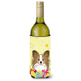 Caroline'S Treasures Bb1930Literk Papillion Easter Egg Hunt Wine Bottle Hugger Koozie, 750Ml, Multicolor