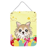 Caroline'S Treasures Chihuahua Easter Egg Hunt Wall Or Door Hanging Prints Bb1933Ds1216, 16Hx12W, Multicolor