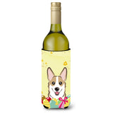 Caroline'S Treasures Bb1935Literk Sable Corgi Easter Egg Hunt Wine Bottle Hugger Koozie, 750Ml, Multicolor
