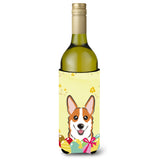Caroline'S Treasures Bb1936Literk Red Corgi Easter Egg Hunt Wine Bottle Hugger Koozie, 750Ml, Multicolor