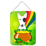 Caroline'S Treasures Bull Terrier St. Patrick'S Day Wall Or Door Hanging Prints Bb1953Ds1216, 16Hx12W, Multicolor