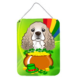 Caroline'S Treasures Cocker Spaniel St. Patrick'S Day Wall Or Door Hanging Prints Bb1960Ds1216, 16Hx12W, Multicolor