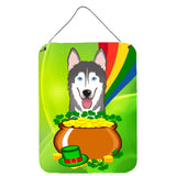 Caroline'S Treasures Alaskan Malamute St. Patrick'S Day Wall Or Door Hanging Prints Bb1962Ds1216, 16Hx12W, Multicolor