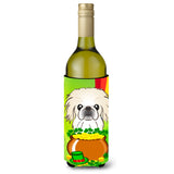 Caroline'S Treasures Bb1965Literk Pekingese St. Patrick'S Day Wine Bottle Hugger Koozie, 750Ml, Multicolor
