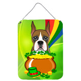 Caroline'S Treasures Boxer St. Patrick'S Day Wall Or Door Hanging Prints Bb1967Ds1216, 16Hx12W, Multicolor