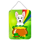 Caroline'S Treasures Westie St. Patrick'S Day Wall Or Door Hanging Prints Bb1970Ds1216, 16Hx12W, Multicolor
