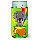 Caroline'S Treasures Bb1975Tbc Weimaraner St. Patrick'S Day Tall Boy Hugger Koozie, Multicolor
