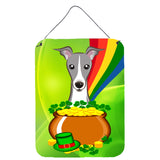 Caroline'S Treasures Italian Greyhound St. Patrick'S Day Wall Or Door Hanging Prints Bb1980Ds1216, 16Hx12W, Multicolor