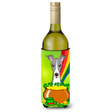 Caroline'S Treasures Bb1980Literk Italian Greyhound St. Patrick'S Day Wine Bottle Hugger Koozie, 750Ml, Multicolor