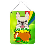 Caroline'S Treasures French Bulldog St. Patrick'S Day Wall Or Door Hanging Prints Bb1982Ds1216, 16Hx12W, Multicolor
