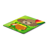 Caroline'S Treasures Chocolate Brown Poodle St. Patrick'S Day Mouse/Hot Pad Or Trivet, Multicolor (Bb2000Mp)