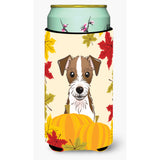 Caroline'S Treasures Bb2008Tbc Jack Russell Terrier Thanksgiving Tall Boy Hugger Koozie, Multicolor