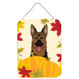 Caroline'S Treasures German Shepherd Thanksgiving Wall Or Door Hanging Prints Bb2017Ds1216, 16Hx12W, Multicolor