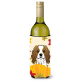 Caroline'S Treasures Bb2030Literk Cavalier Spaniel Thanksgiving Wine Bottle Hugger Koozie, 750Ml, Multicolor