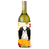 Caroline'S Treasures Bb2036Literk Japanese Chin Thanksgiving Wine Bottle Hugger Koozie, 750Ml, Multicolor