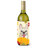 Caroline'S Treasures Bb2044Literk French Bulldog Thanksgiving Wine Bottle Hugger Koozie, 750Ml, Multicolor