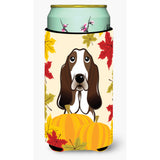 Caroline'S Treasures Bb2049Tbc Basset Hound Thanksgiving Tall Boy Hugger Koozie, Multicolor