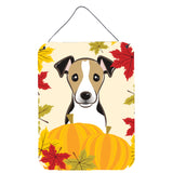 Caroline'S Treasures Jack Russell Terrier Thanksgiving Wall Or Door Hanging Prints Bb2067Ds1216, 16Hx12W, Multicolor