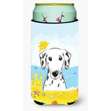 Caroline'S Treasures Bb2078Tbc Dalmatian Summer Beach Tall Boy Hugger Cold-Beverage-Koozies, Multicolor
