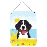 Caroline'S Treasures Bernese Mountain Dog Summer Beach Wall Or Door Hanging Prints Bb2105Ds1216, 16Hx12W, Multicolor