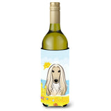 Caroline'S Treasures Bb2112Literk Afghan Hound Summer Beach Wine Bottle Hugger Koozie, 750Ml, Multicolor