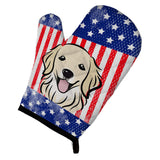 Caroline'S Treasures Bb2135Ovmt American Flag And Golden Retriever Oven Mitt, 12 By 8.5, Multicolor