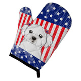 Caroline'S Treasures Bb2138Ovmt American Flag And Maltese Oven Mitt, 12 By 8.5, Multicolor