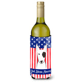 Caroline'S Treasures Bb2139Literk Bull Terrier Wine Bottle Hugger Koozie, 750Ml, Multicolor