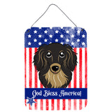 Caroline'S Treasures Longhair Black And Tan Dachshund Wall Or Door Hanging Prints Bb2143Ds1216, 16Hx12W, Multicolor