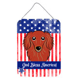 Caroline'S Treasures Longhair Red Dachshund Wall Or Door Hanging Prints Bb2144Ds1216, 16Hx12W, Multicolor
