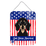 Caroline'S Treasures Smooth Black And Tan Dachshund Wall Or Door Hanging Prints Bb2145Ds1216, 16Hx12W, Multicolor