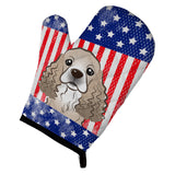 Caroline'S Treasures Bb2146Ovmt American Flag And Cocker Spaniel Oven Mitt, 12 By 8.5, Multicolor