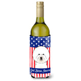 Caroline'S Treasures Bb2147Literk Bichon Frise Wine Bottle Hugger Koozie, 750Ml, Multicolor