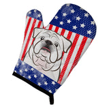 Caroline'S Treasures Bb2150Ovmt American Flag And White English Bulldog Oven Mitt, 12 By 8.5, Multicolor