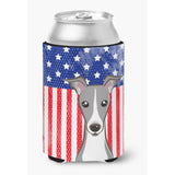 Caroline'S Treasures Bb2166Cc American Flag And Italian Greyhound Can Or Bottle Hugger, Multicolor