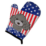 Caroline'S Treasures Bb2189Ovmt American Flag And Silver Gray Poodle Oven Mitt, 12 By 8.5, Multicolor