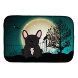 Caroline'S Treasures Halloween Scary French Bulldog Brindle Dish Drying Mat, 14 X 21