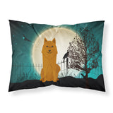 Caroline'S Treasures Halloween Scary Karelian Bear Dog Fabric Standard Pillowcase Bb2212Pillowcase, Multicolor